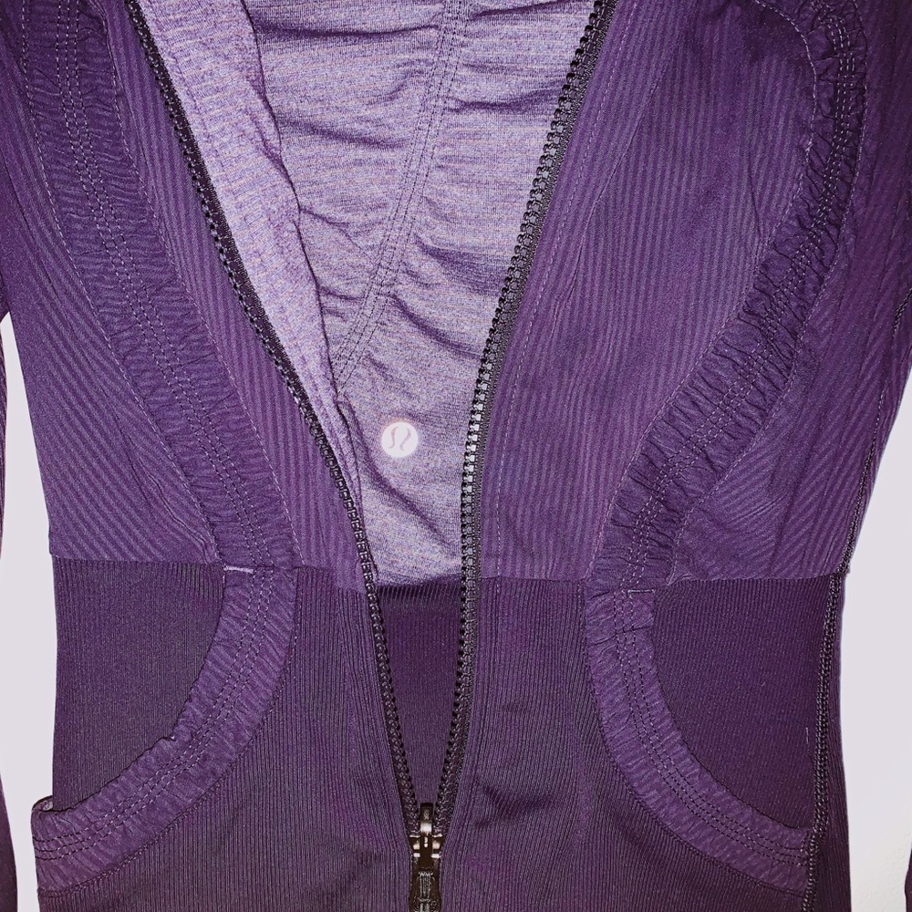 Worn ONCE Lululemon Purple Zip-Up